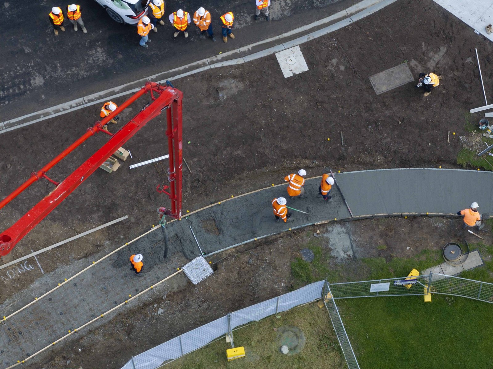 Coffee concrete makes its debut in a major infrastructure project